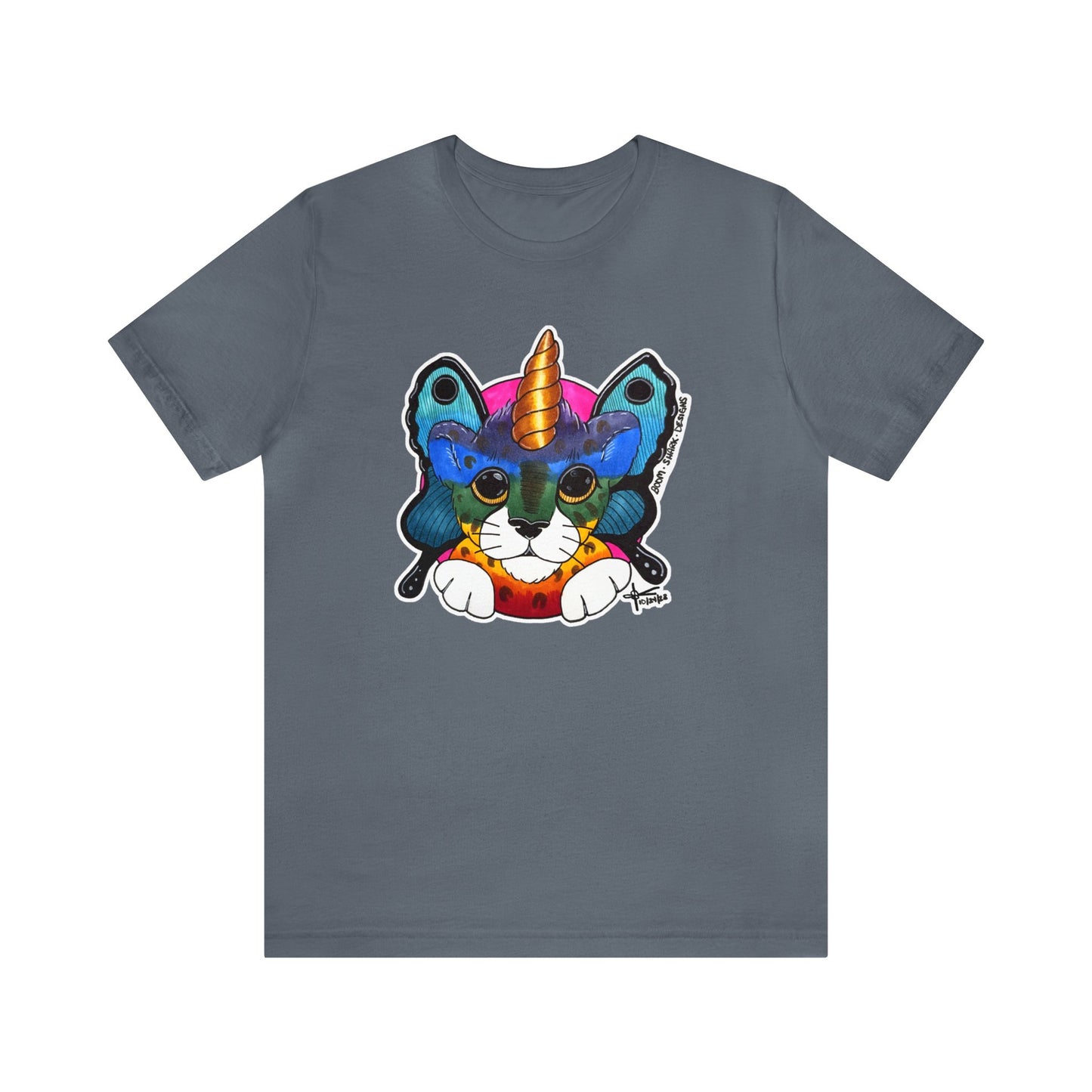 THE Rainbow Cheetah Unicorn Butterfly ADULT Tee