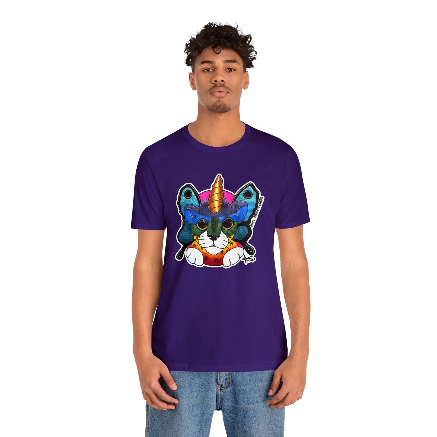THE Rainbow Cheetah Unicorn Butterfly ADULT Tee