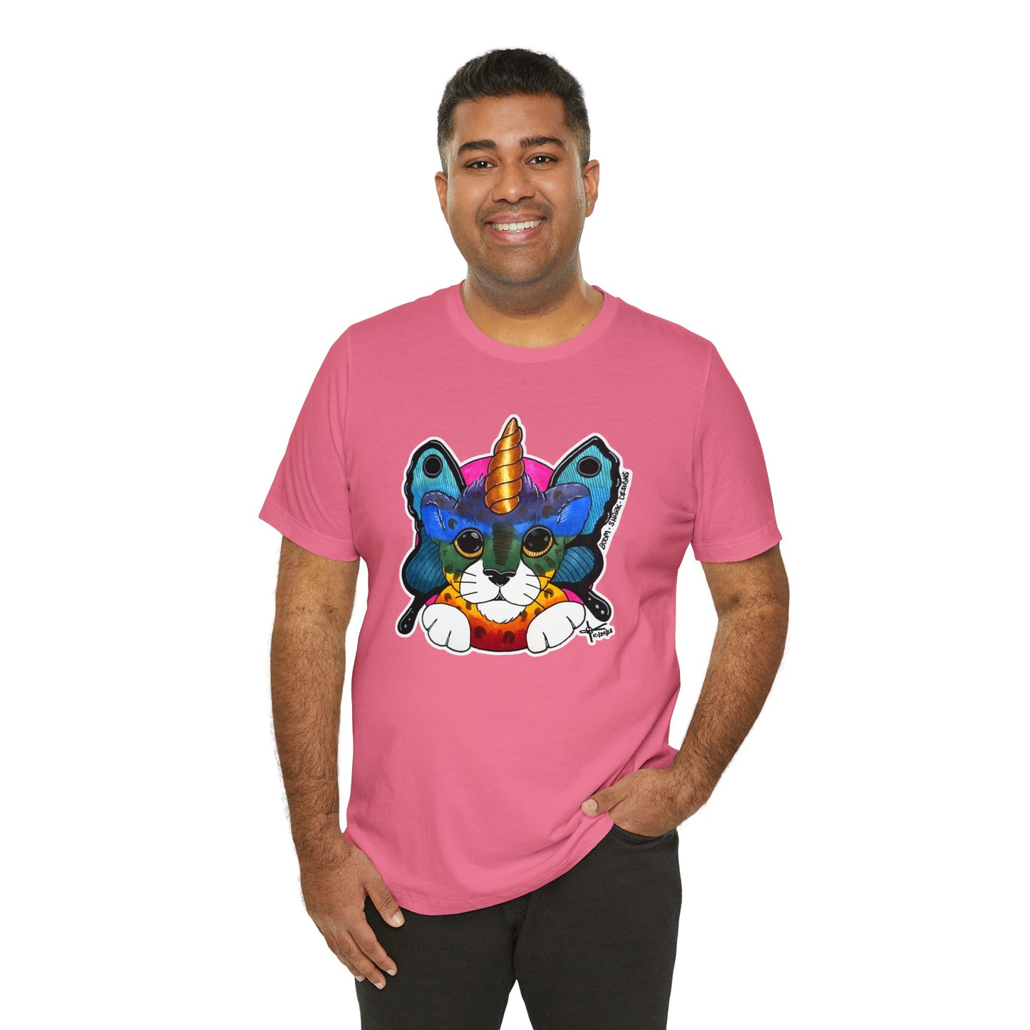 THE Rainbow Cheetah Unicorn Butterfly ADULT Tee