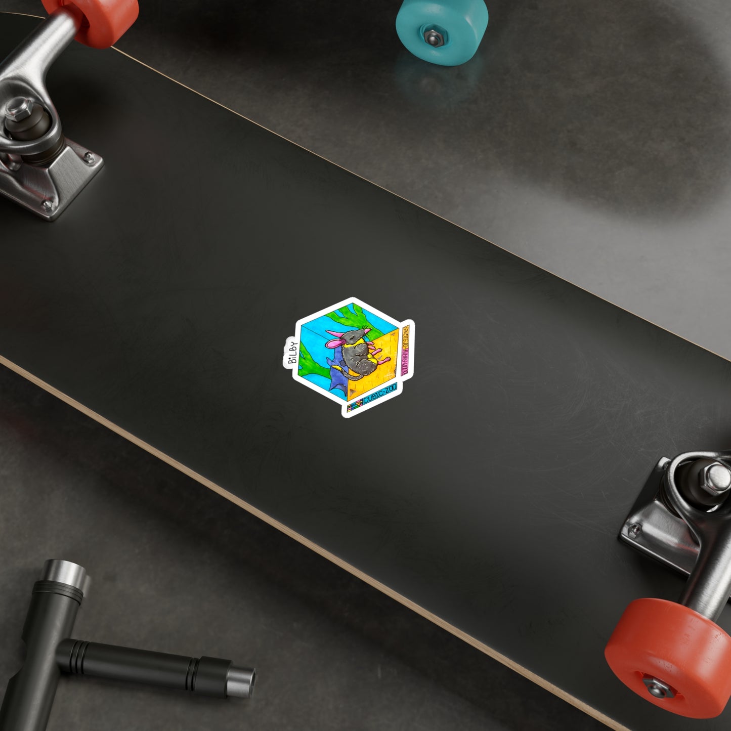 Cubic Zoo—Bilby Removable Sticker Decal