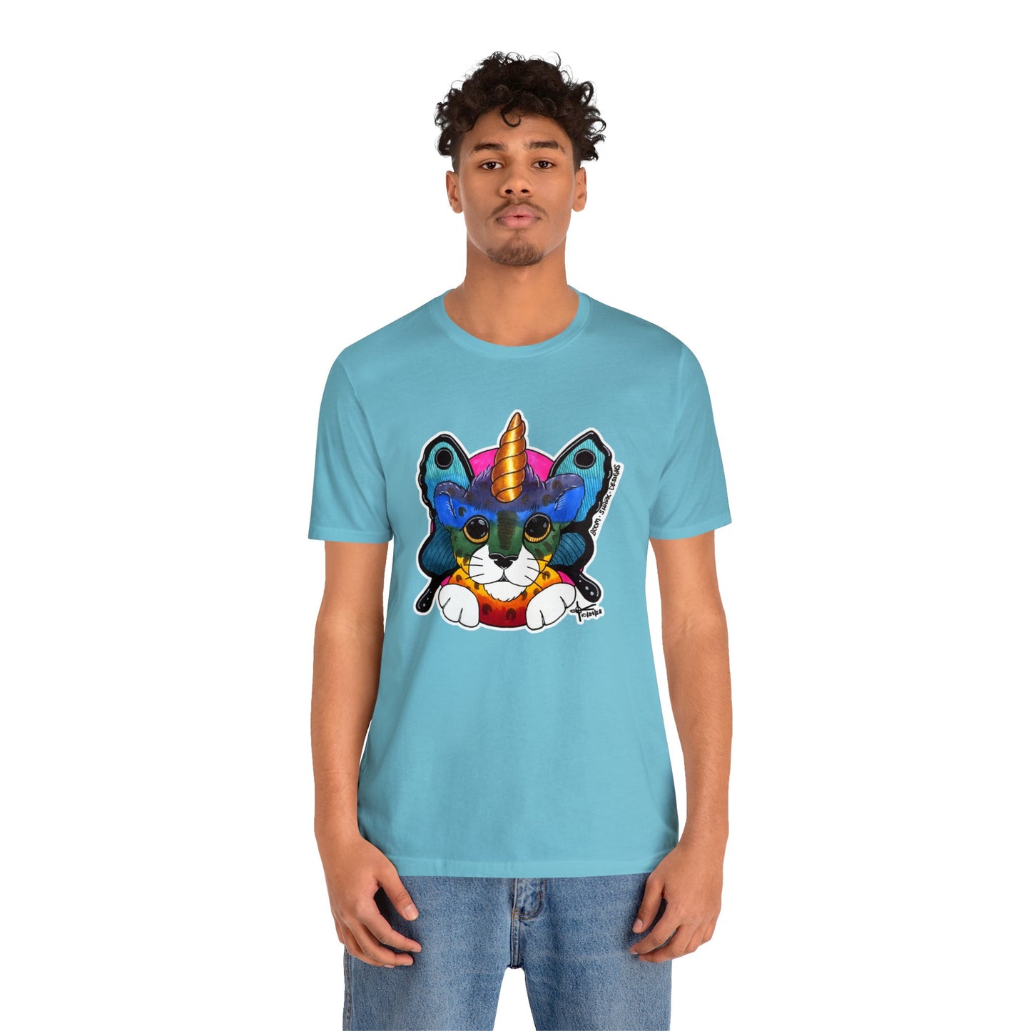 THE Rainbow Cheetah Unicorn Butterfly ADULT Tee