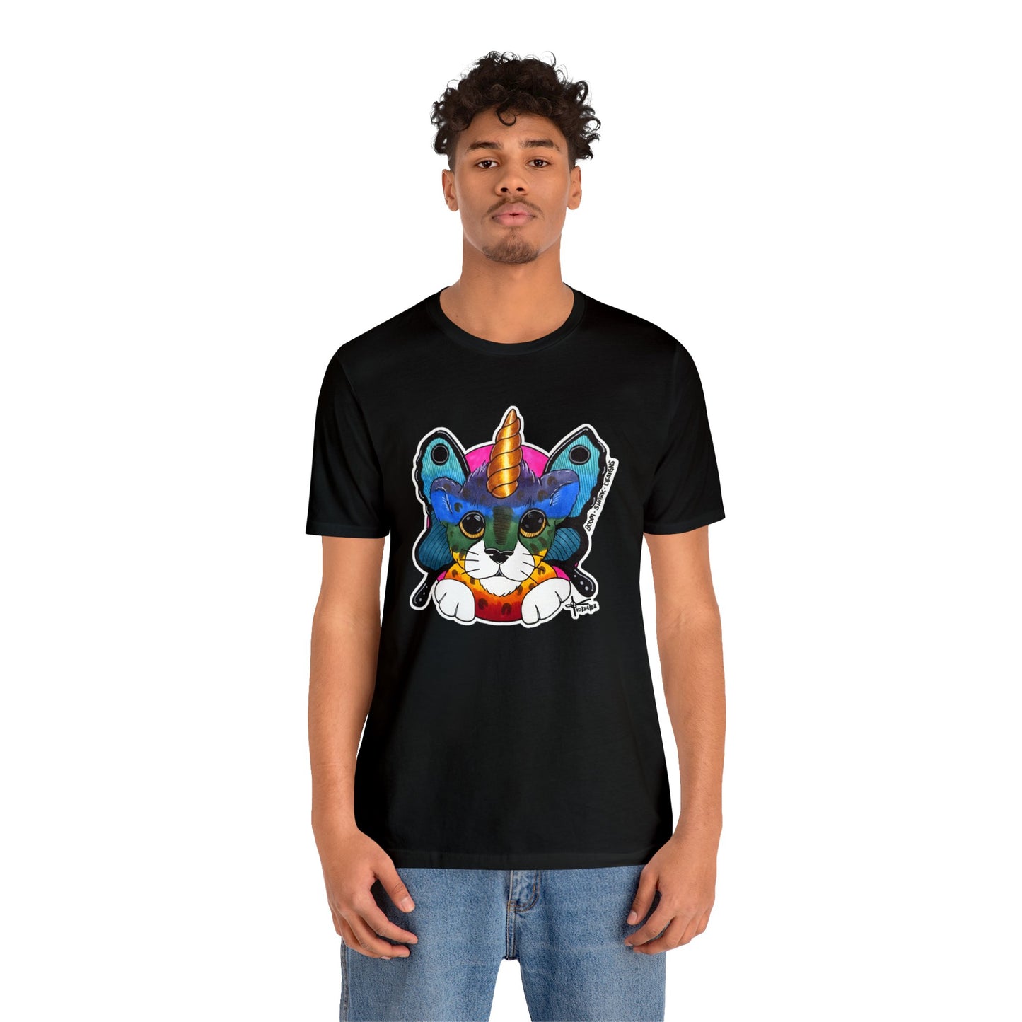 THE Rainbow Cheetah Unicorn Butterfly ADULT Tee