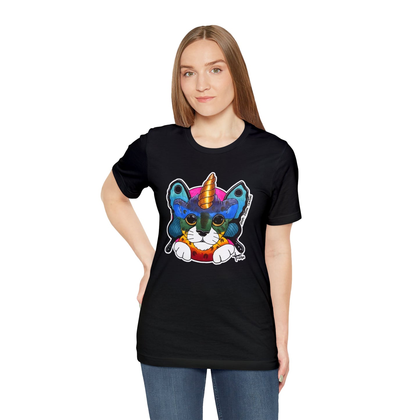 THE Rainbow Cheetah Unicorn Butterfly ADULT Tee