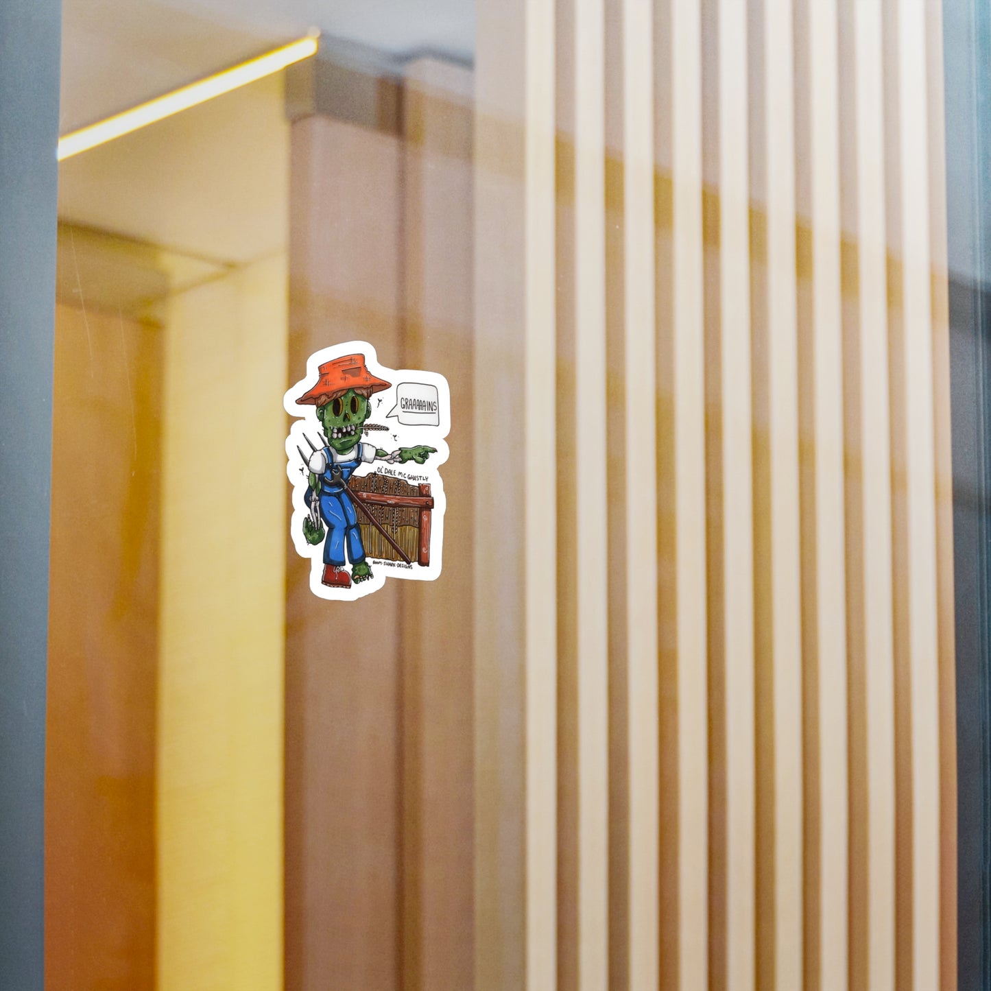 The Working Dead—Ol' Dale Mc Ghastly Removable Sticker Decal