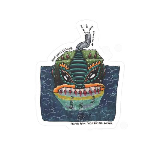 Monsters in my Project — Feature from the Black Box Lagoon Removable Sticker Decal