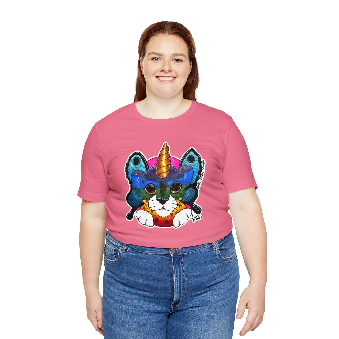 THE Rainbow Cheetah Unicorn Butterfly ADULT Tee