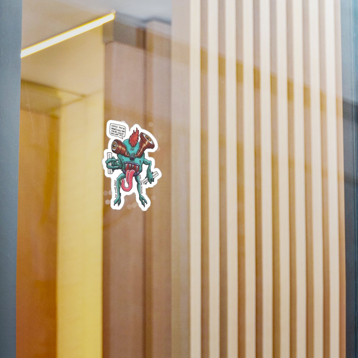Monsters in my Project — Scope Creep Monster Removable Sticker Decal