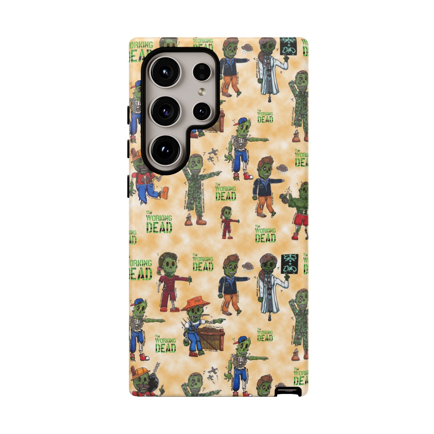 Orange Edition! The Working Dead Complete Series One Tough Case For Pixel, iPhone, and Samsung!