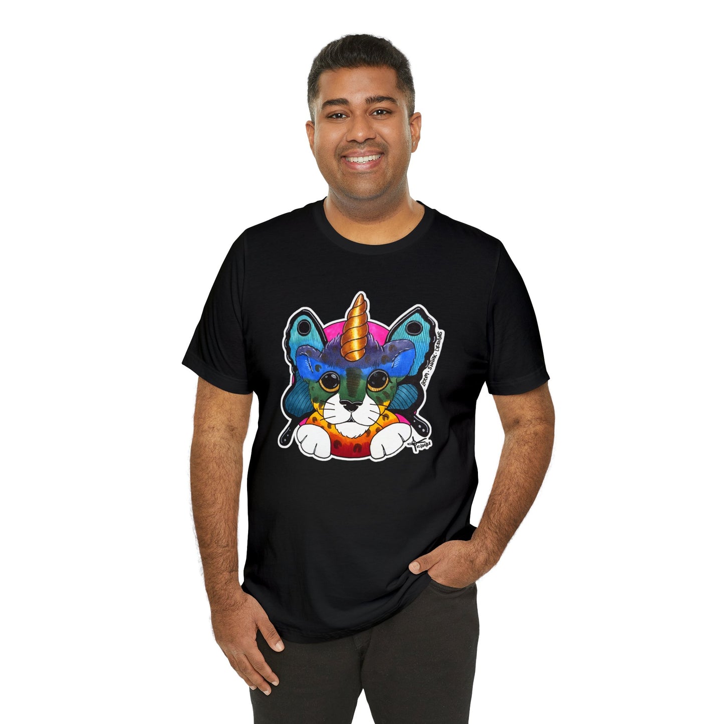 THE Rainbow Cheetah Unicorn Butterfly ADULT Tee