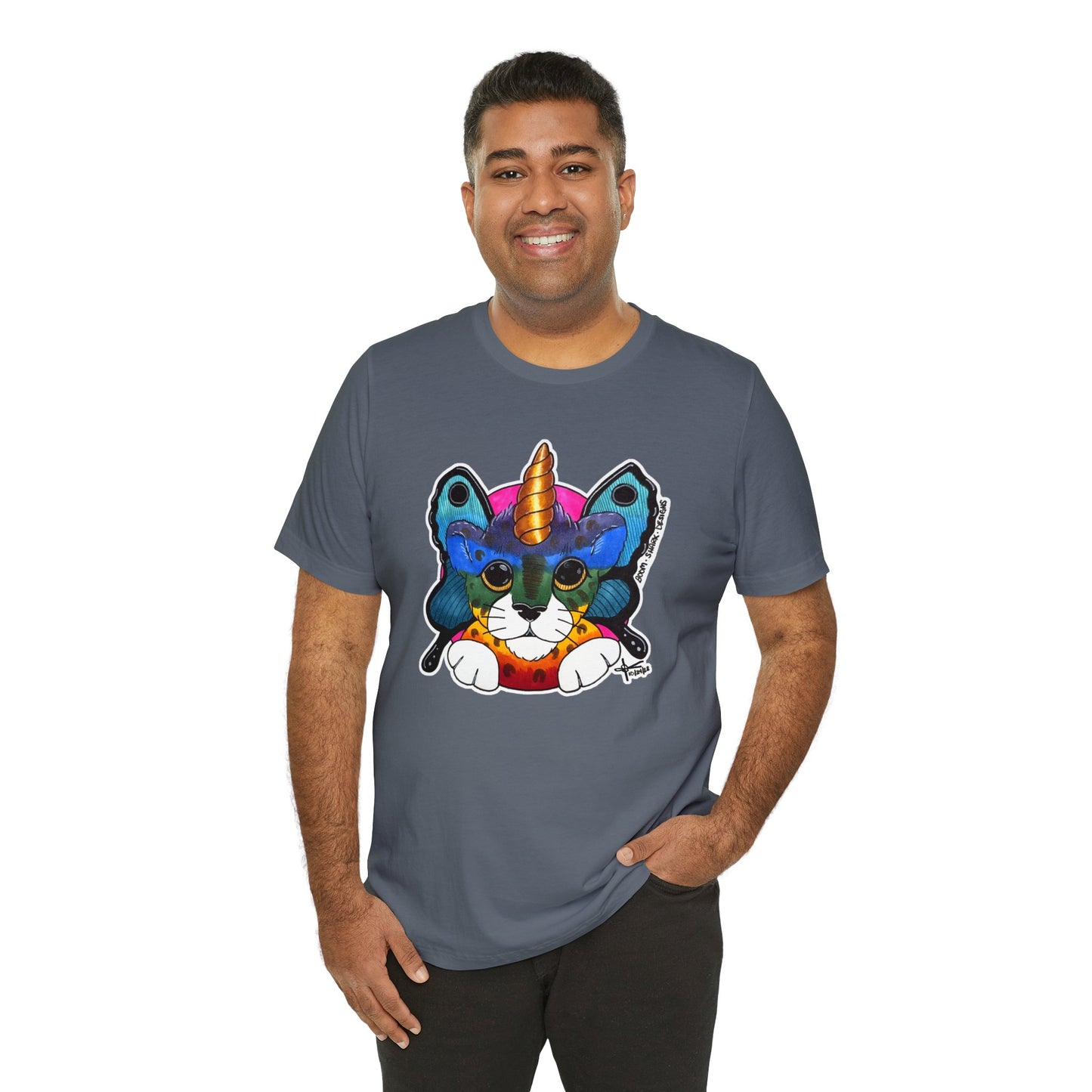 THE Rainbow Cheetah Unicorn Butterfly ADULT Tee