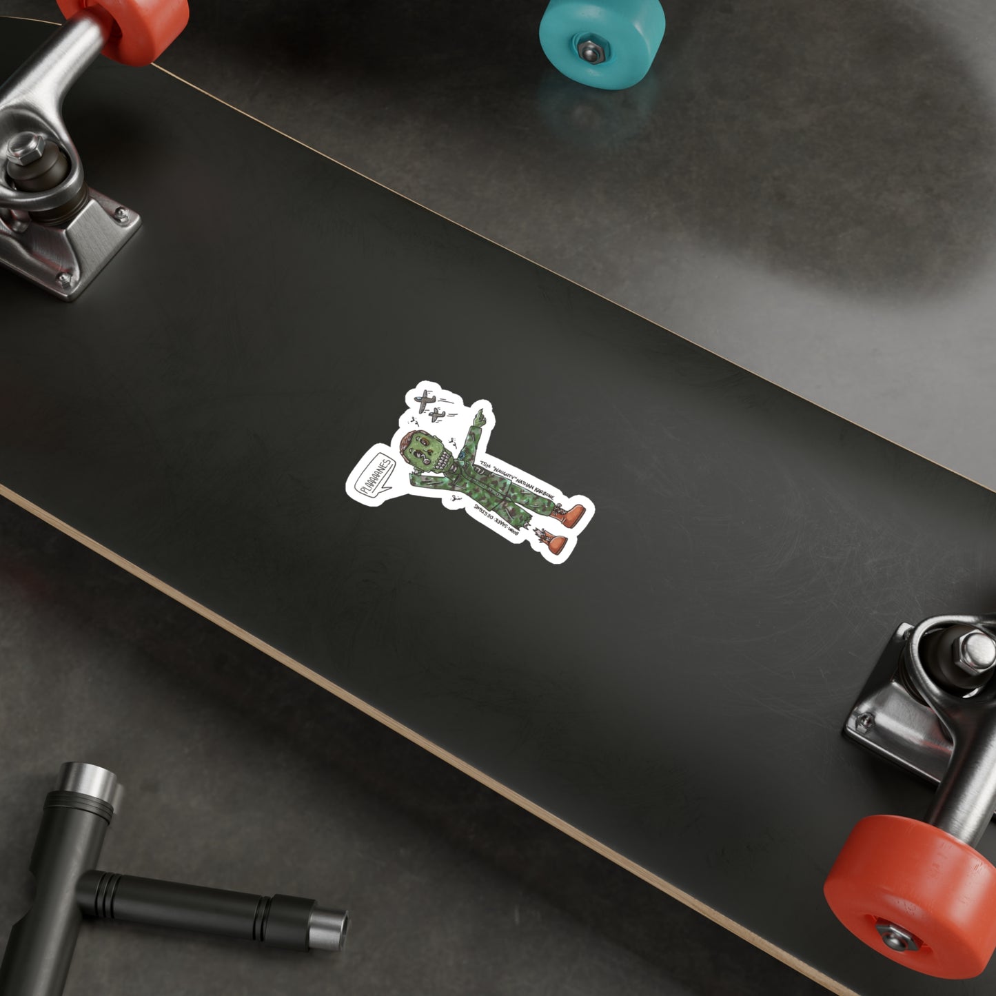 The Working Dead—TSgt "Naughty" Nathan Karbone Removable Sticker Decal
