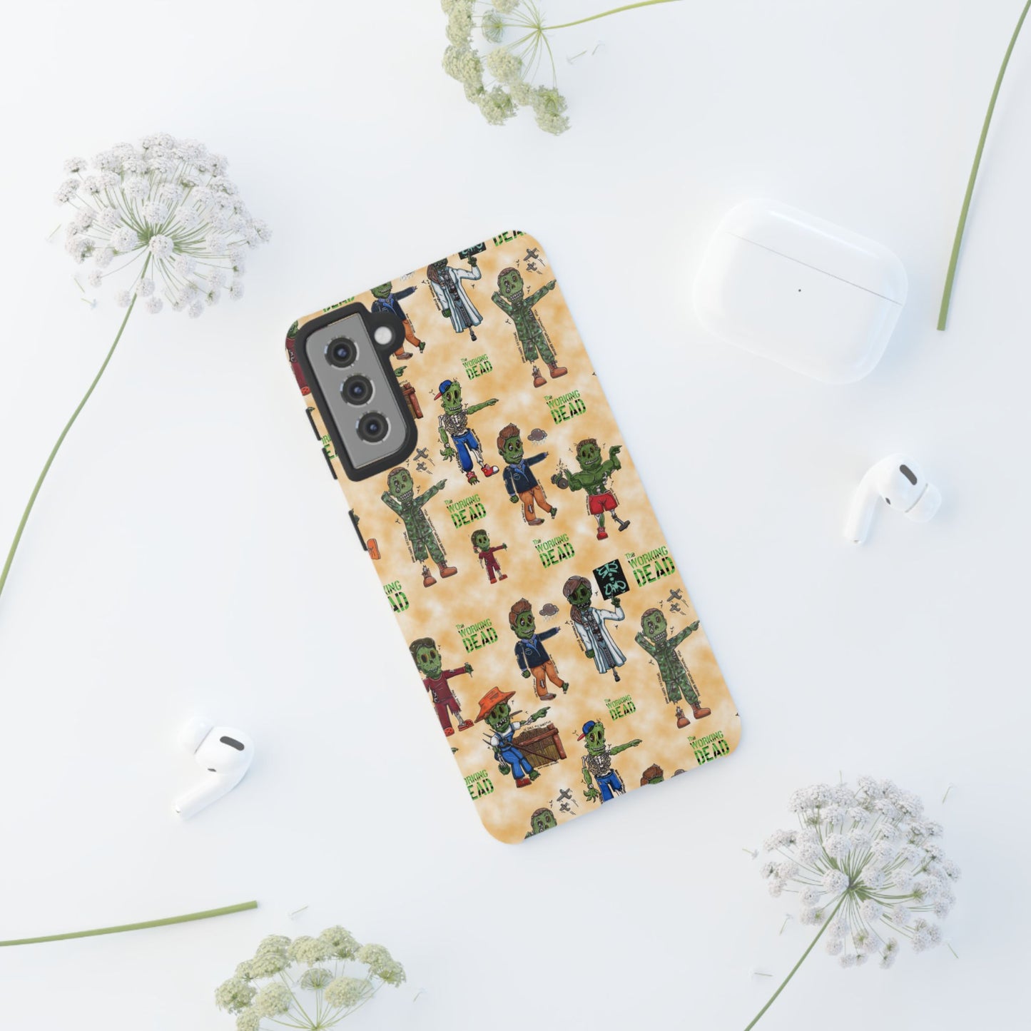 Orange Edition! The Working Dead Complete Series One Tough Case For Pixel, iPhone, and Samsung!