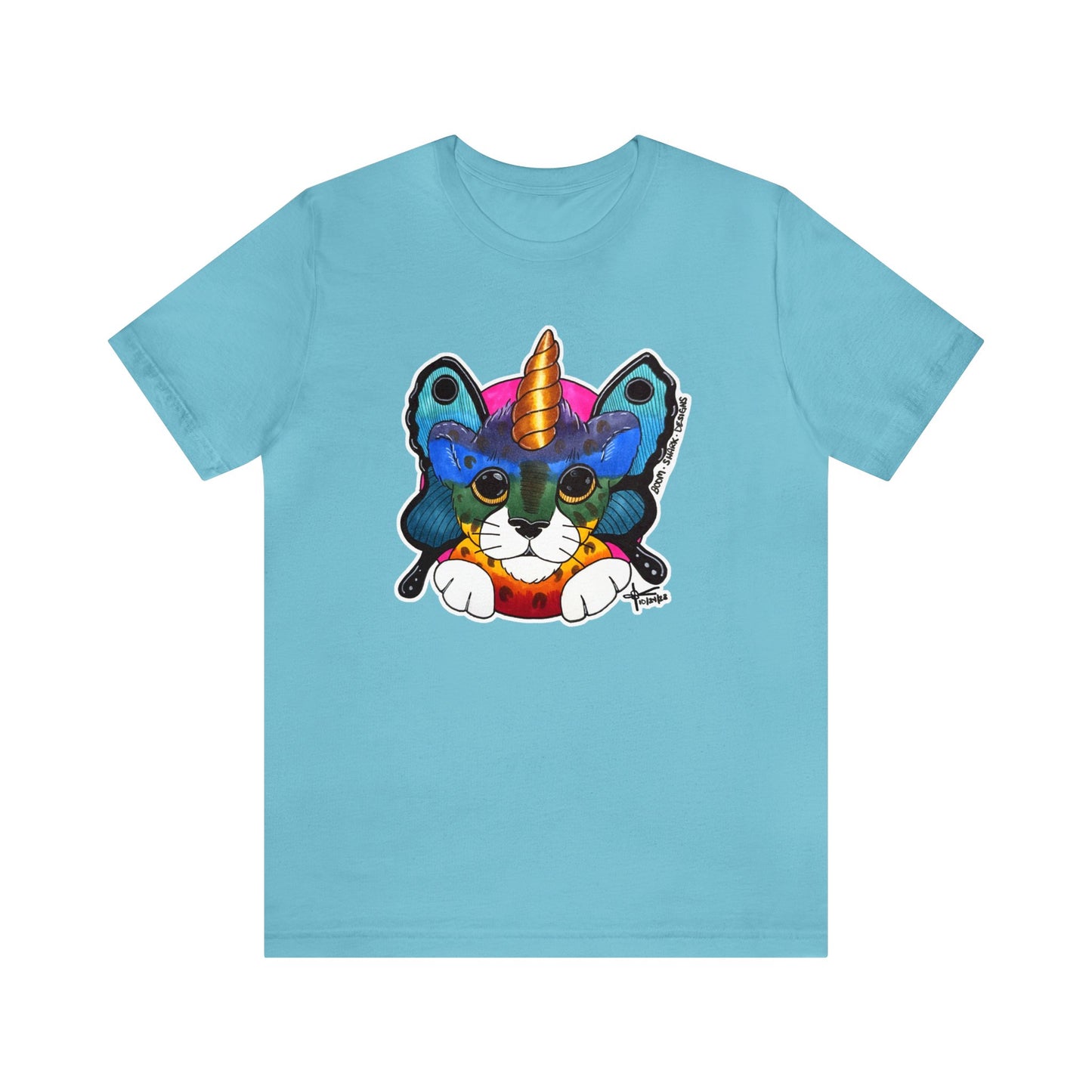 THE Rainbow Cheetah Unicorn Butterfly ADULT Tee
