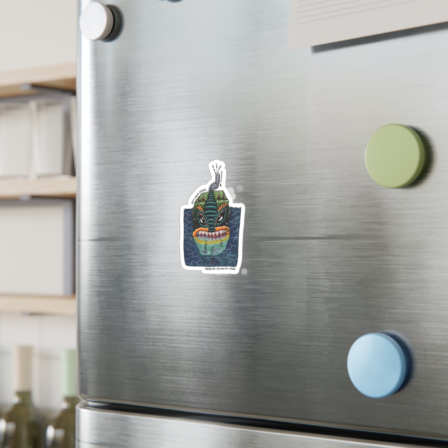 Monsters in my Project — Feature from the Black Box Lagoon Removable Sticker Decal