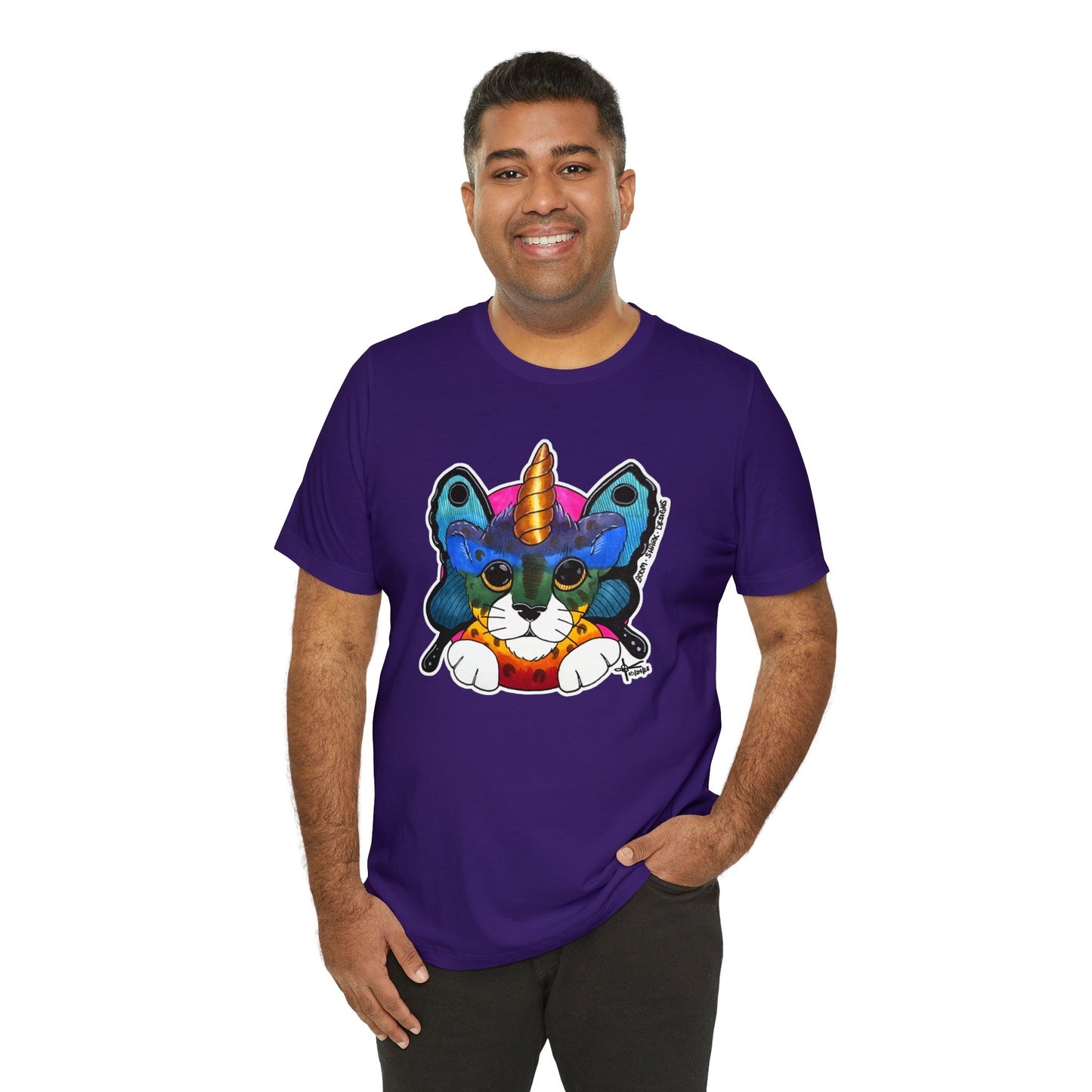 THE Rainbow Cheetah Unicorn Butterfly ADULT Tee