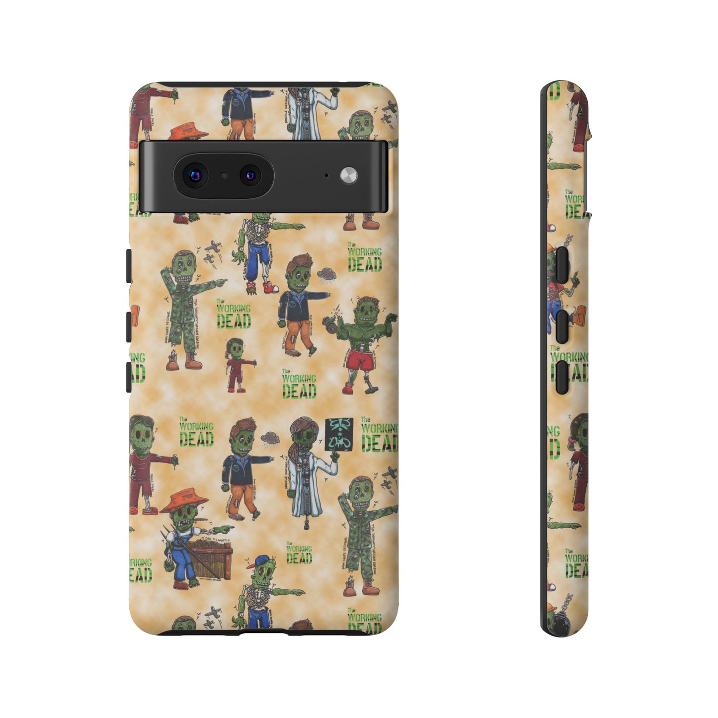 Orange Edition! The Working Dead Complete Series One Tough Case For Pixel, iPhone, and Samsung!