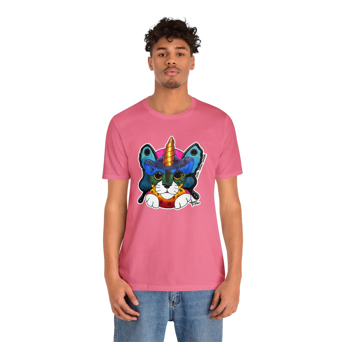 THE Rainbow Cheetah Unicorn Butterfly ADULT Tee