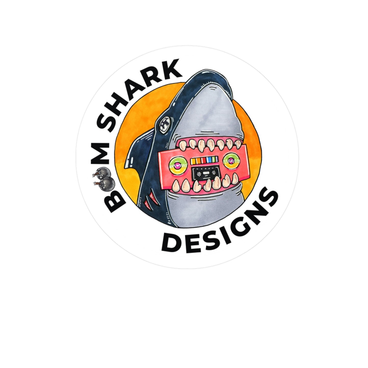 Boomer the Shark Removable Sticker Decal