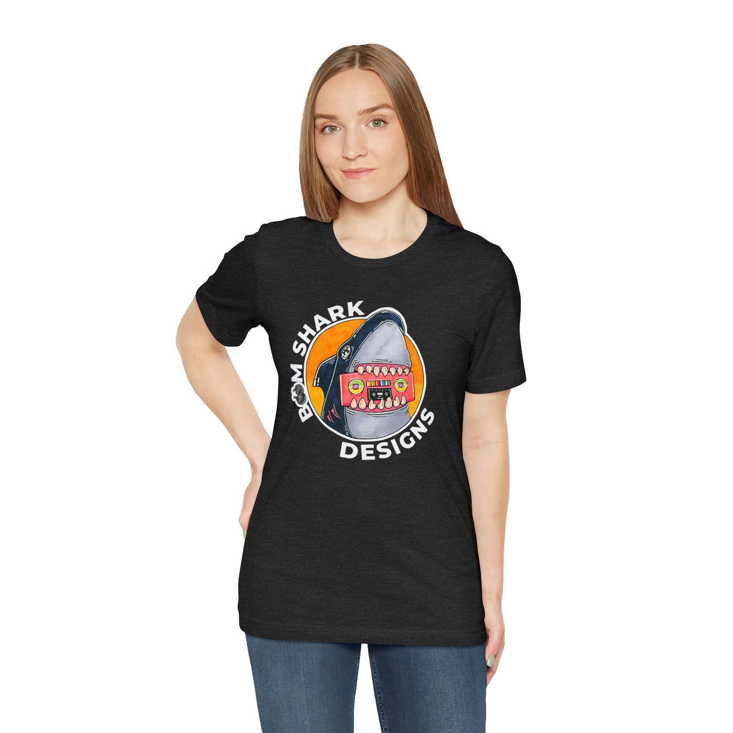 Boom Shark Designs Brand Adult Tee