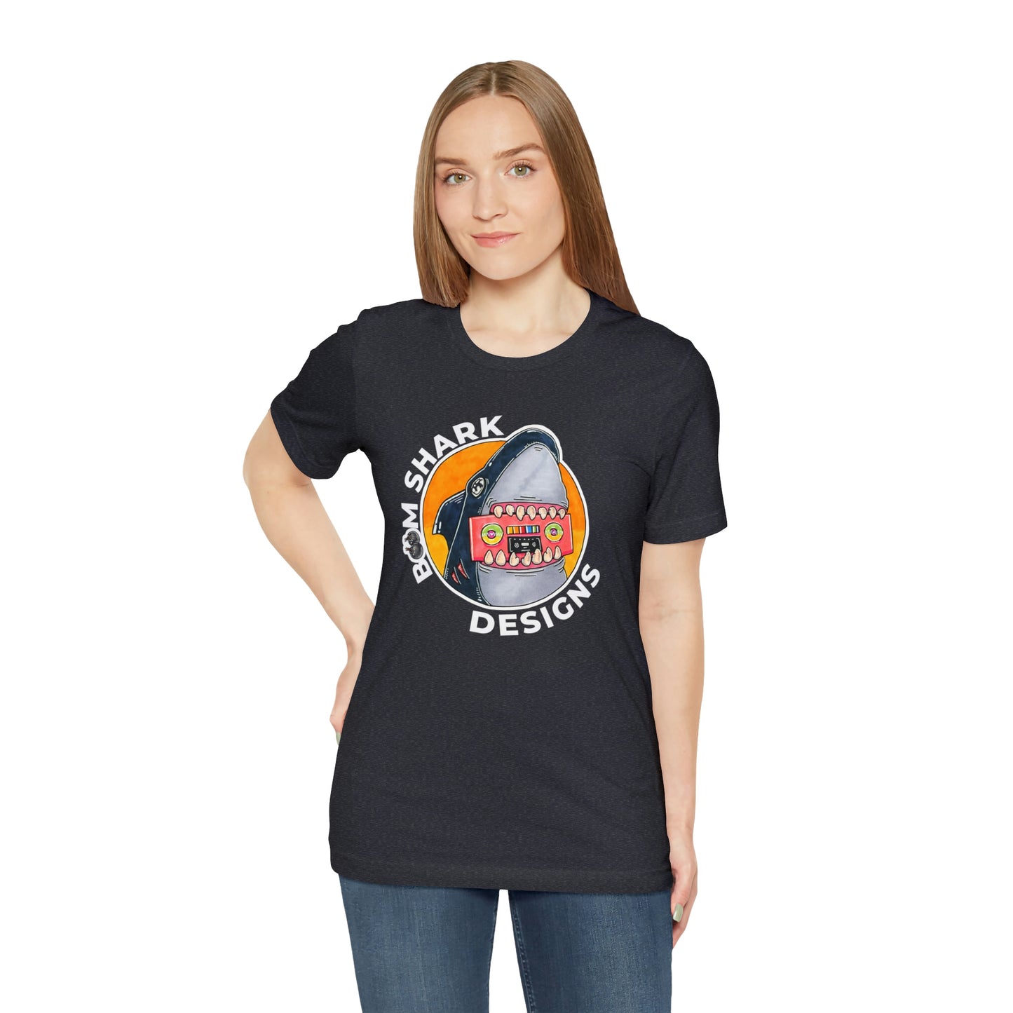Boom Shark Designs Brand Adult Tee