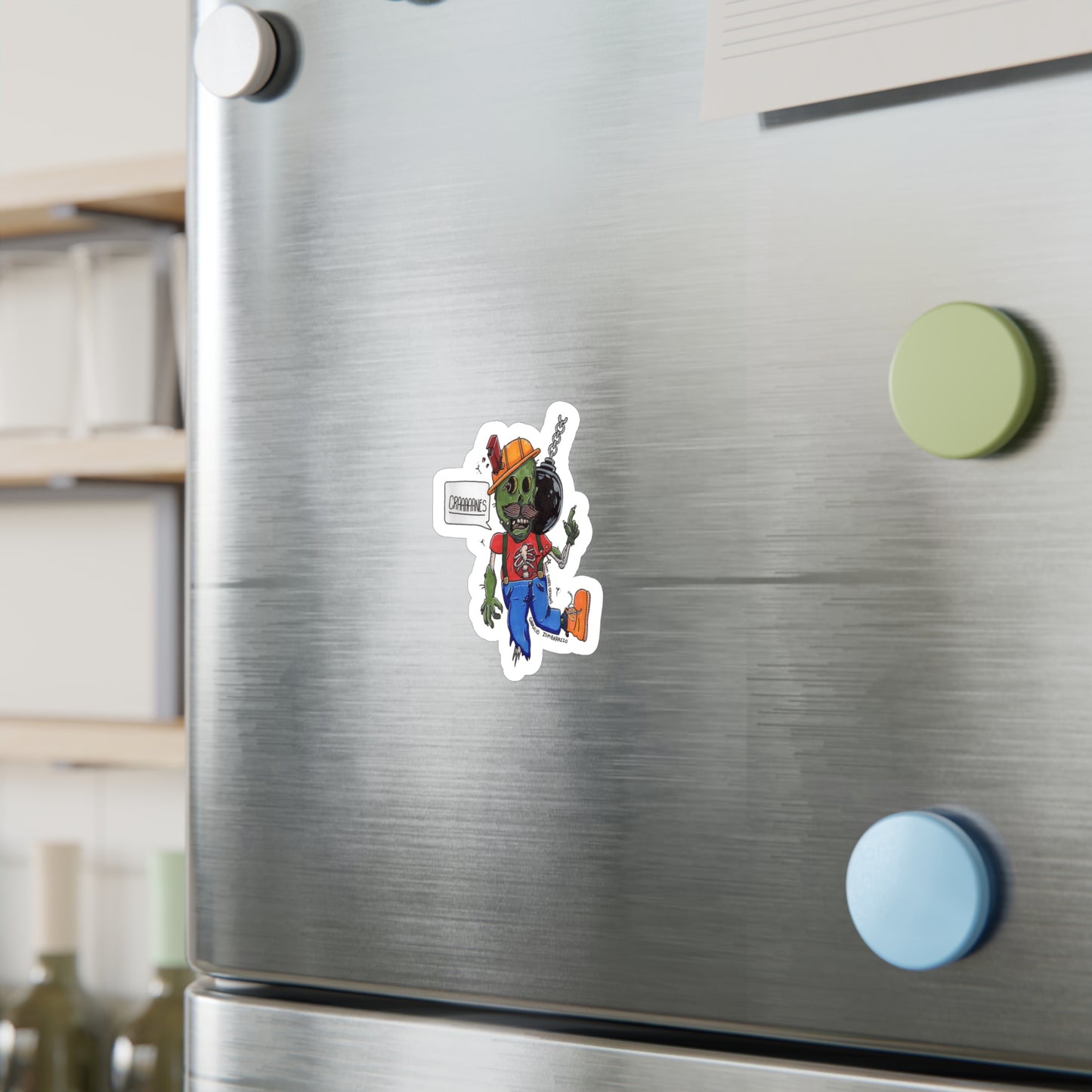 The Working Dead—Ghoulio Zombarazzo Removable Sticker Decal