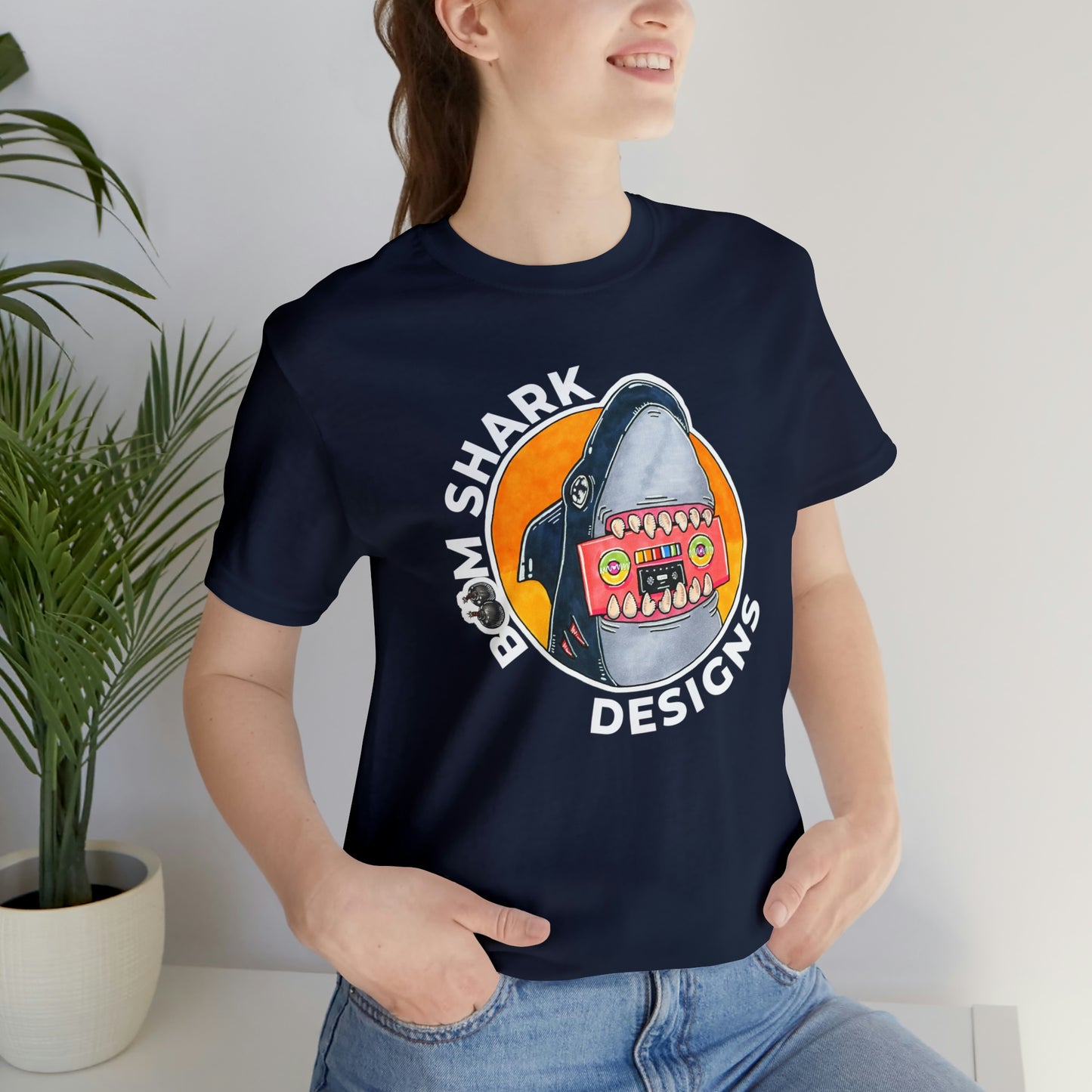 Boom Shark Designs Brand Adult Tee