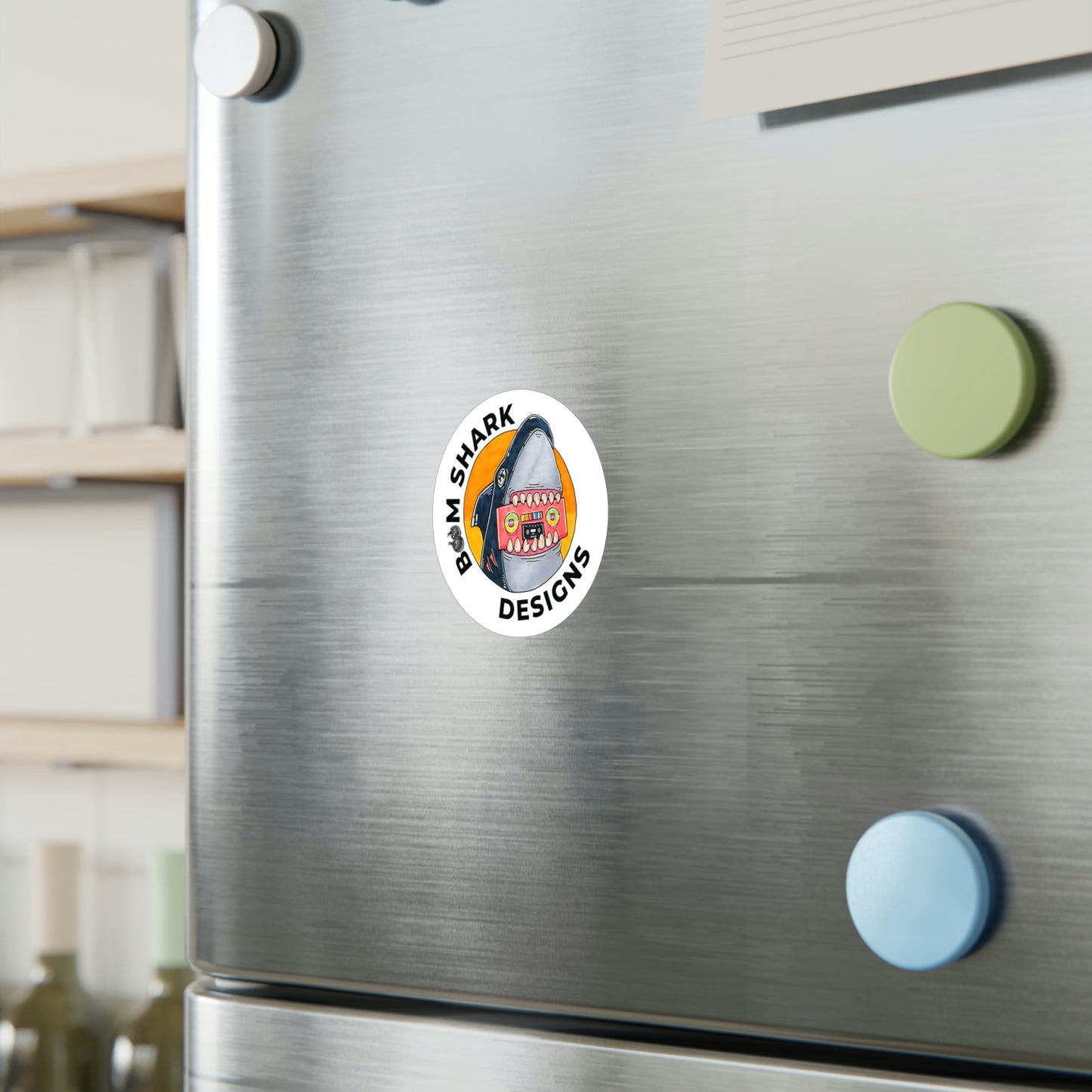 Boomer the Shark Removable Sticker Decal