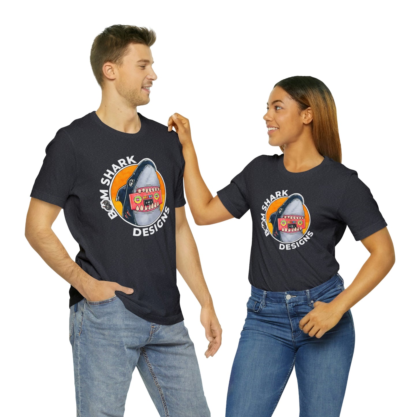 Boom Shark Designs Brand Adult Tee