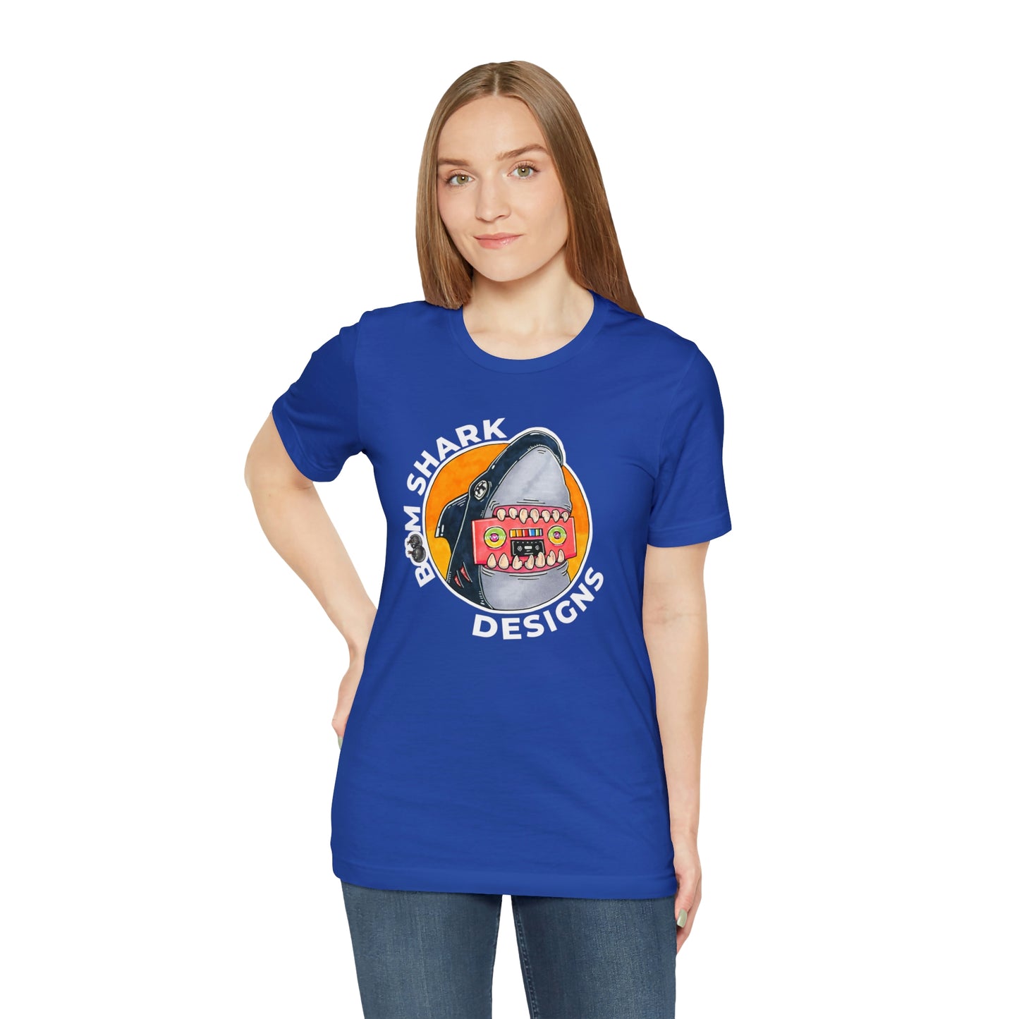 Boom Shark Designs Brand Adult Tee
