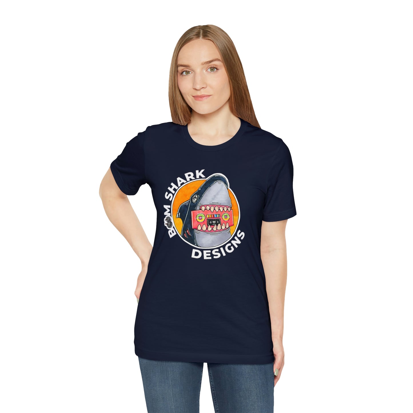 Boom Shark Designs Brand Adult Tee