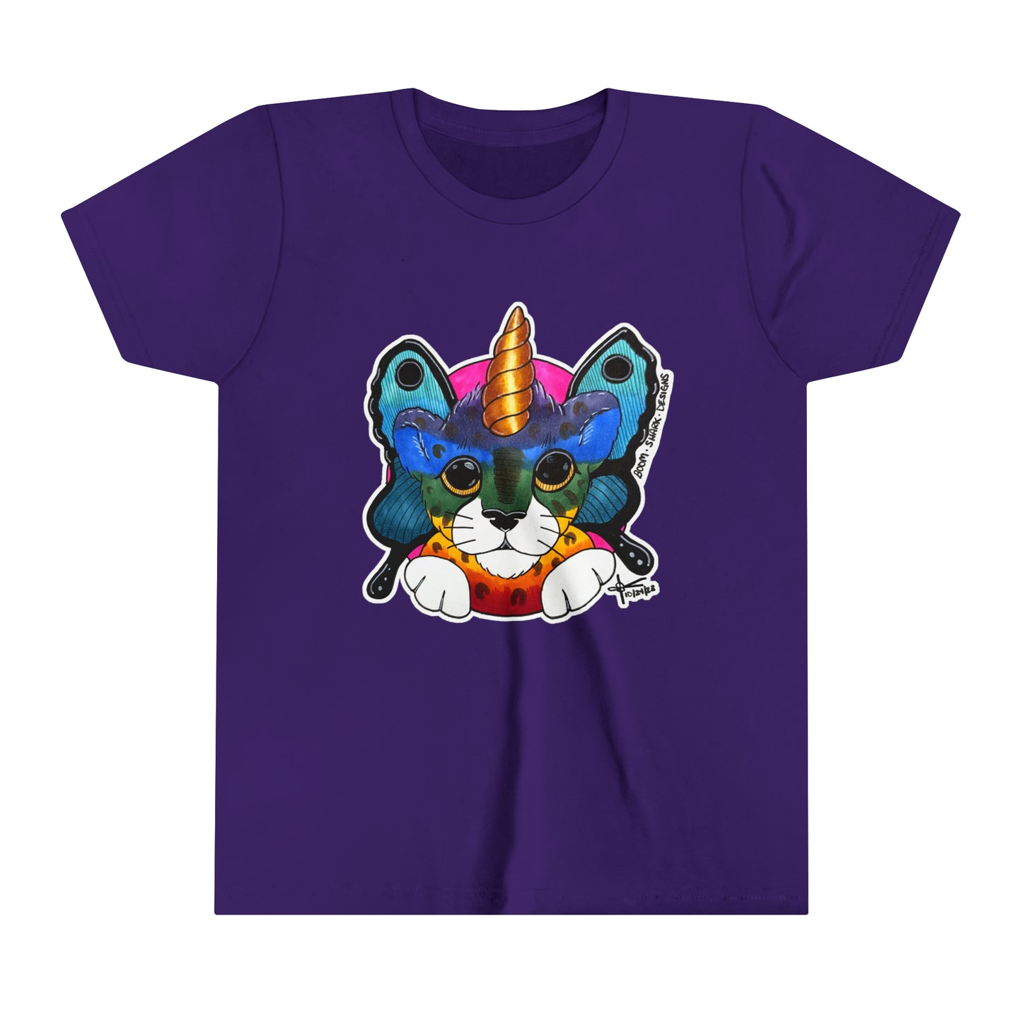 THE Rainbow Cheetah Unicorn Butterfly Kids Tee