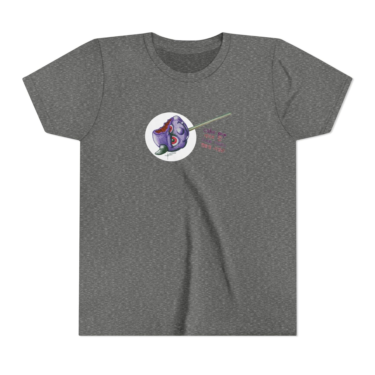 Youth Tee - Demon Hunter Cake Pop T‑Shirt — Cute Creepy Kawaii Korean Text Tee