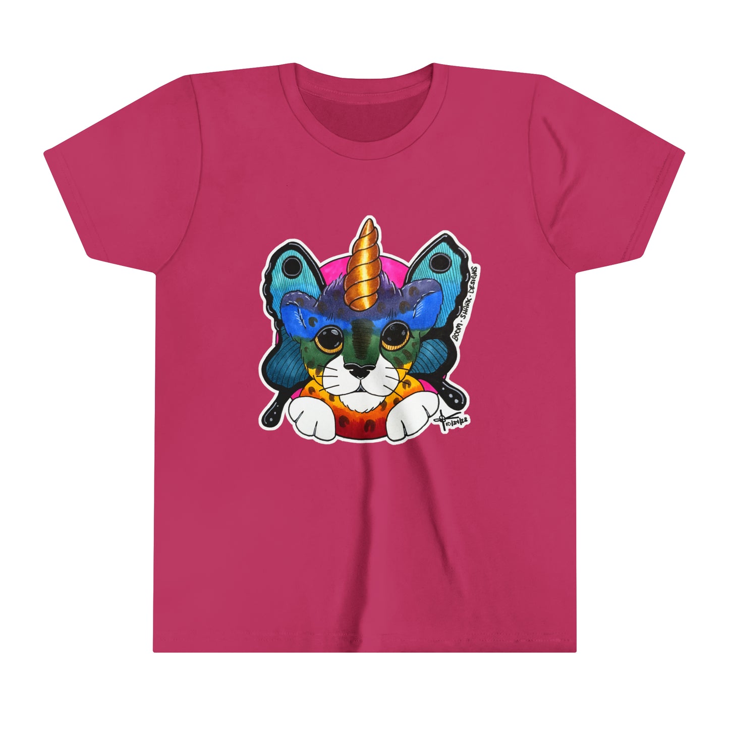 THE Rainbow Cheetah Unicorn Butterfly Kids Tee