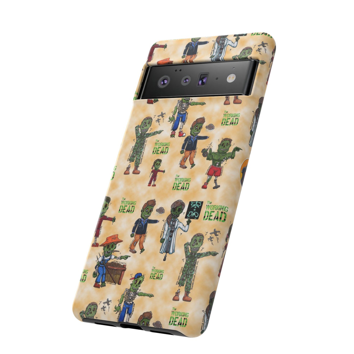 Orange Edition! The Working Dead Complete Series One Tough Case For Pixel, iPhone, and Samsung!