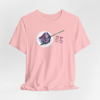Demon Hunter Cake Pop T‑Shirt — Cute Creepy Kawaii Korean Text Tee