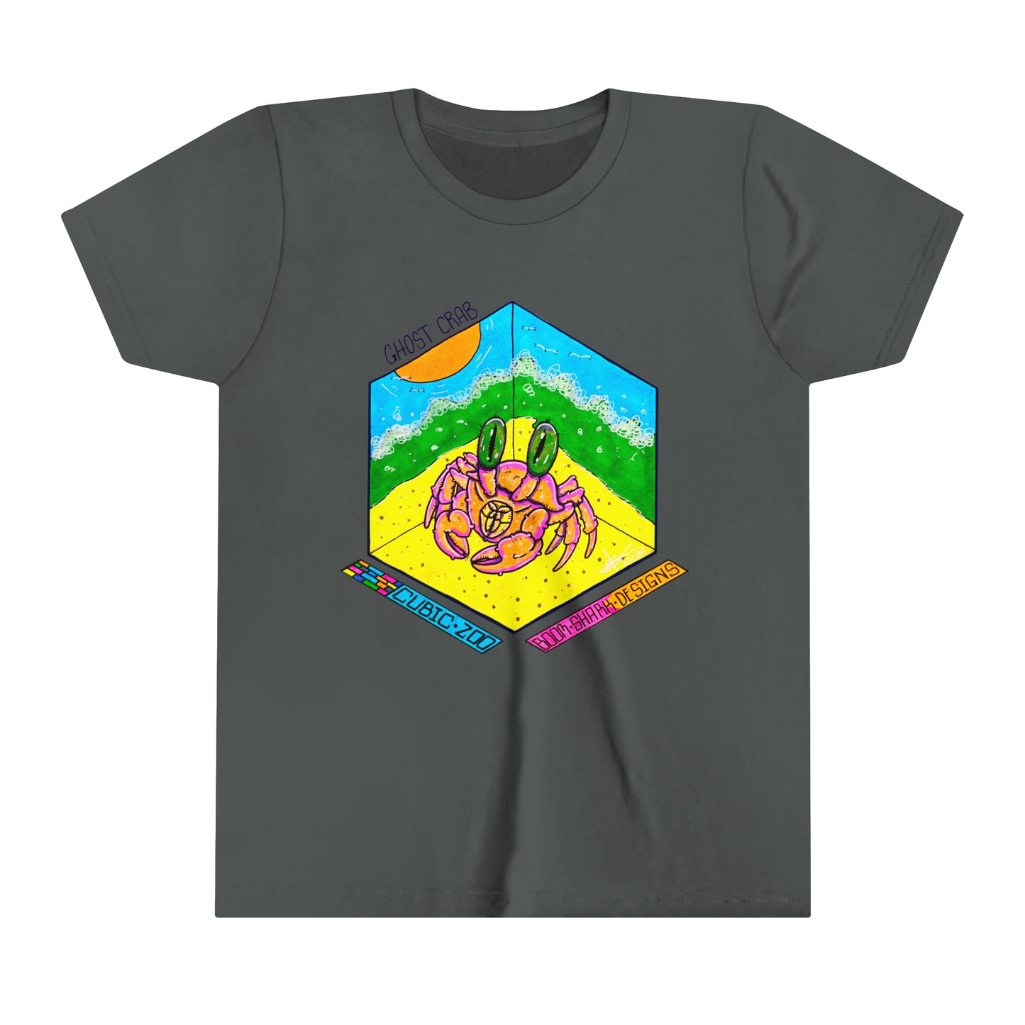 Cubic Zoo - Ghost Crab Kids Tee