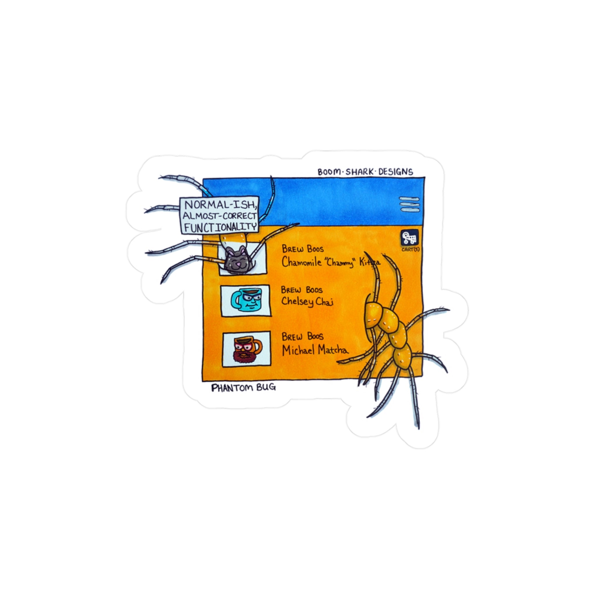 Monsters in my Project — Phantom Bug Monster Removable Sticker Decal ...
